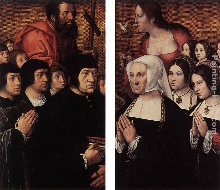 Bernaert van Orley Haneton Triptych (wings)